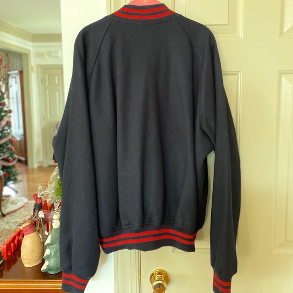 NWOT Vintage Faconnable Wool-Blend Bomber Jacket - Picture 2 of 4